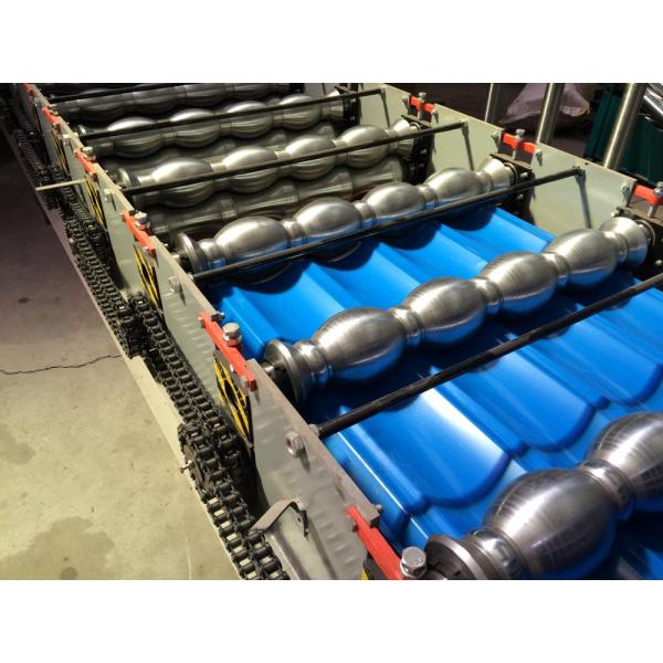 828 Computer Full Automatic Water Ripple Glazed Steel Tile Roll Forming Machine