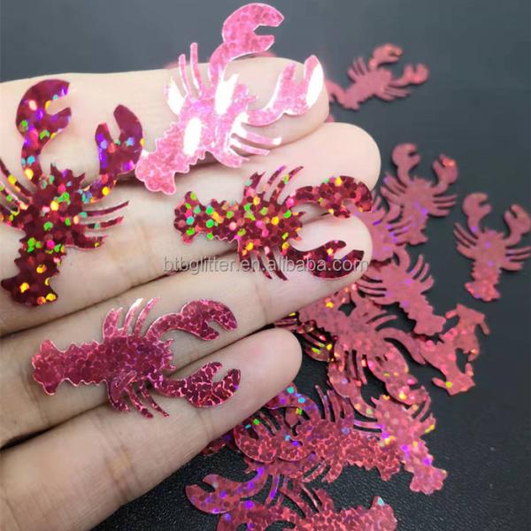 Add Some Sparkle to Your Home with Glitter Lobster Shaped Ornament