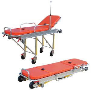 Quality Anti Corrosion Patient Transport Stretchers , Collapsible Ambulance Trolley for sale