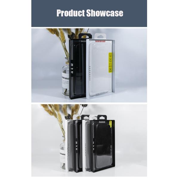 Custom Printed Logo Clear PVC Phone Case Packaging Box Electronics Products Packaging Boxes