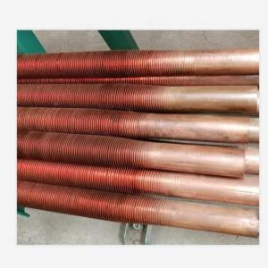 China DELLOK Solid Plain CuNi Type OD 16mm 12FPI Refrigeration Copper Tube on sale