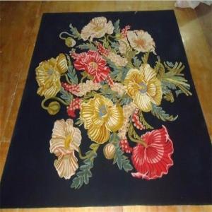 China Chinese Style Handmade Woollen Carpet / Hand Tufted Wool Rug Firproof Feature on sale