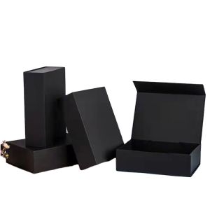 Buy cheap Customized Black Magnetic Shoe Box Paperboard Fancy Packaging Box from wholesalers