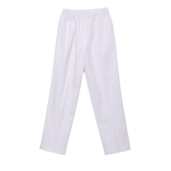 Buy Elastic Waist Draw String White Chef Pants at wholesale prices