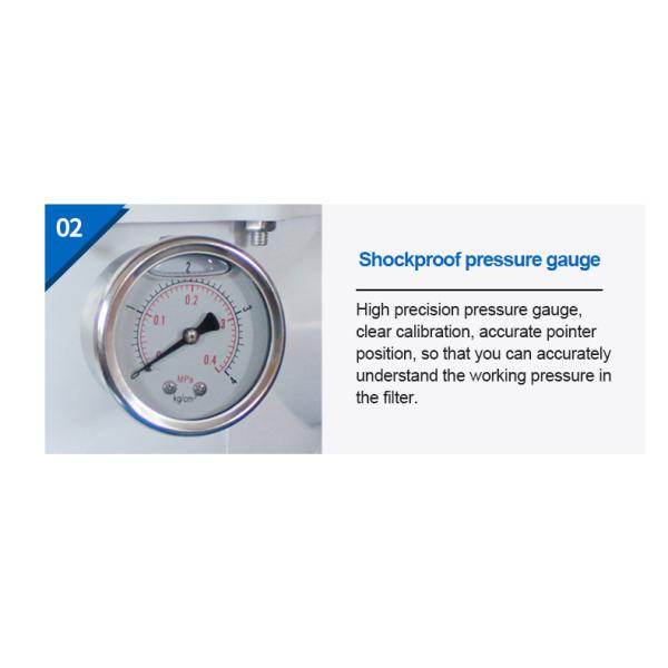 Multi Cartridge Filter Housing Mirror Polished Surface Finish 2.5 Cartridge Diameter