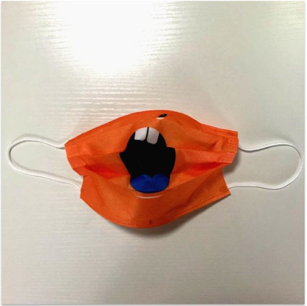 Beautiful Dental Disposable Earloop Face Mask With Cartoon Design