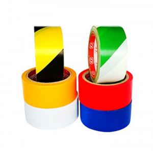 Quality Yellow Black Danger Signal Caution Floor Tape , Warehouse Floor Marking Tape for sale