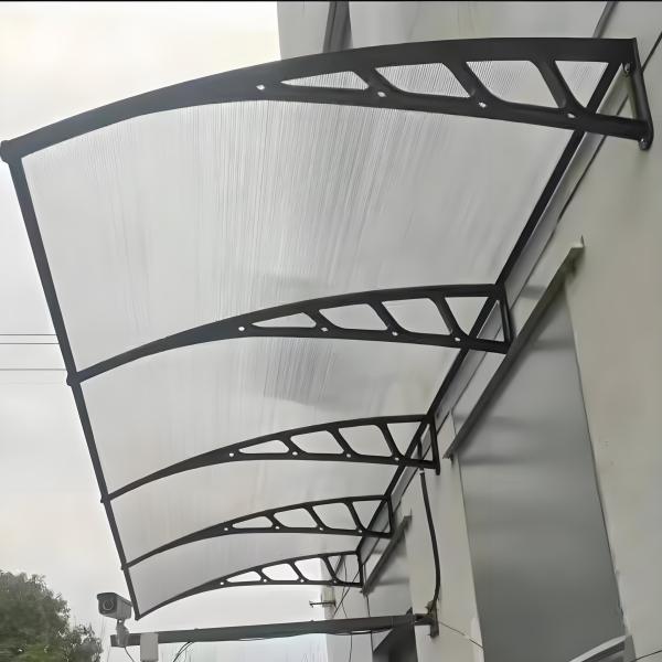 Buy Enhance Your Building s Design with PC Canopy Customizable Polycarbonate Hollow Sheet Window Awnings at wholesale prices
