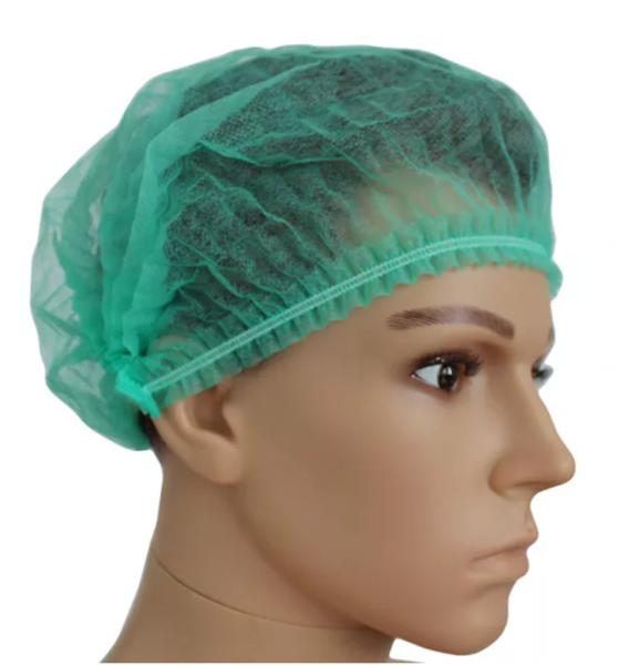 Buy Customized Disposable Non Woven Cap Bouffant With Double Elastic at wholesale prices