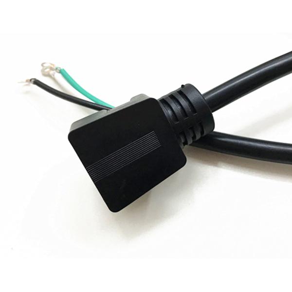 American 3pin black power cord with terminal stopper 10A/16A copper power cable