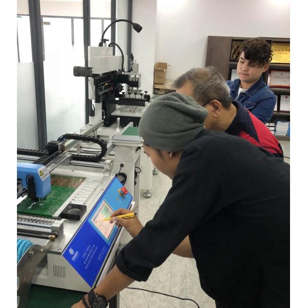 High Accuracy 6 Kinds Desktop SMT Pick And Place Machine Charmhigh PCB Assembly Line