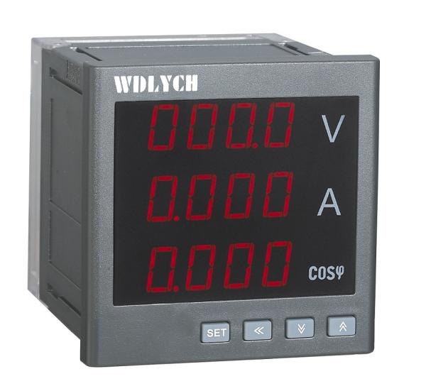 Buy Intelligent Electric Power Meter , Led Power Factor Measurement Meter Alarm Output at wholesale prices