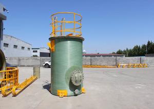 Quality 2500mm Water Reservoir FRP Storage Tank Green High Strength Vertical for sale