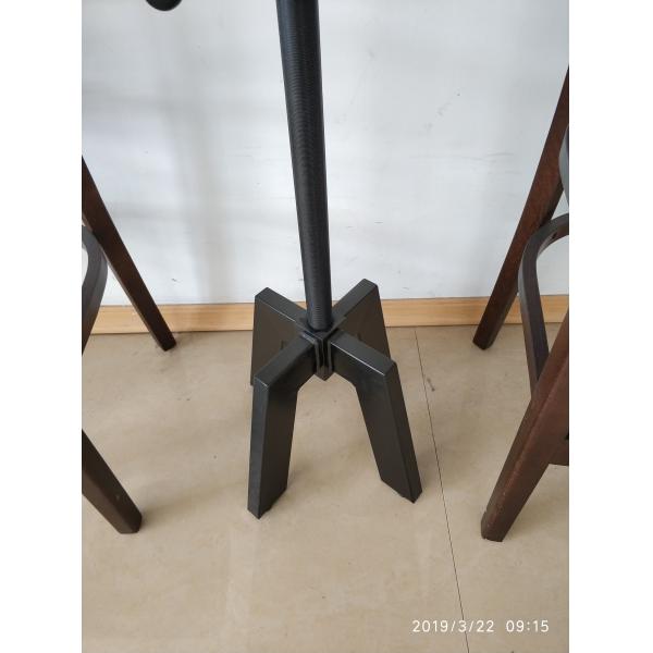 Mild Steel Bistro Table Base Height Adjustable Black Colour For Bar Table