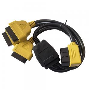 Quality Length 0.5M OBD2 Y Cable Assembly One To Three For Automotive Diagnostic for sale