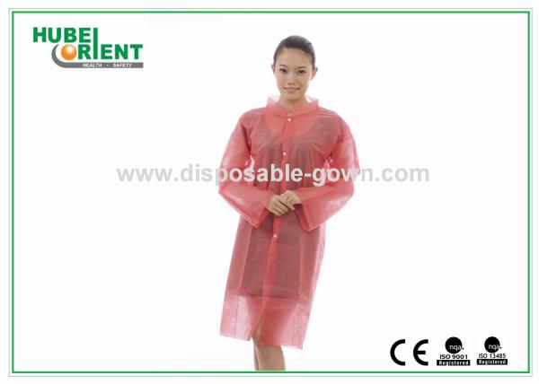 Buy Customized Weight/Size Red PP water Resistant Disposable with snaps for factory use at wholesale prices