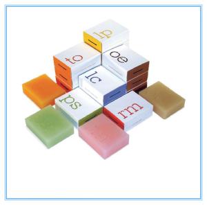 Cusomized Printing Paper Box Packaging , Hand Made Soap Packaging Box