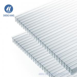 Quality Hollow X Structure Multiwall Polycarbonate Roofing Sheet 25mm 5 Wall PC for sale