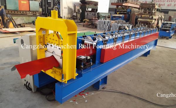 Buy Chain Drive Ridge Cap Roll Forming Machine with Computer Control System at wholesale prices