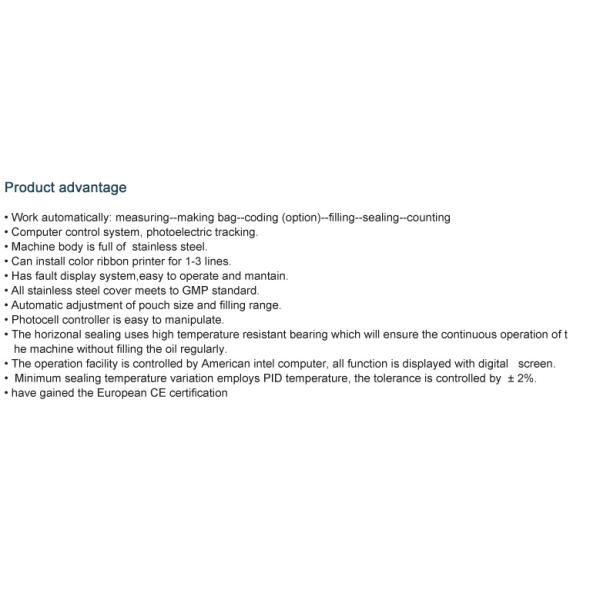 bag packaging machine Automatic Vertical packing machinery granule packaging machinery