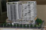 1 / 100 Scale 3D Acrylic Architecture Model Interactive Light Rendering Color