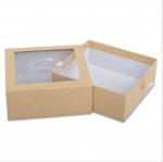Wholesale Custom Logo Recycled Materials High-end socks pvc gift box with window