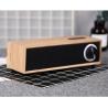 Rechargeable 5W 4 Ohm Wooden Bluetooth Speaker , Customized Passive Portable Speaker for sale