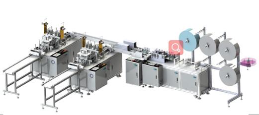 Buy One Drag Two Type Automatic Face Mask Making Machine High Efficiency  at wholesale prices