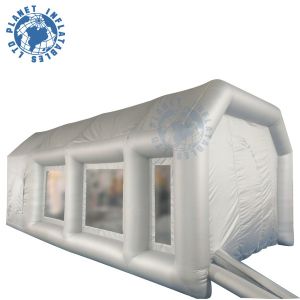 China 7 M Grey Inflatable Spray Booth Water Resistance With Storage Bag on sale