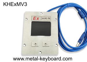 China Mounted IP65 Metal Explosion Proof Keyboard Touchpad Mouse With 2 Buttons Ex Ib on sale