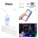 App Control USB Flash Running Lights RGB Fairy String Lights For Party