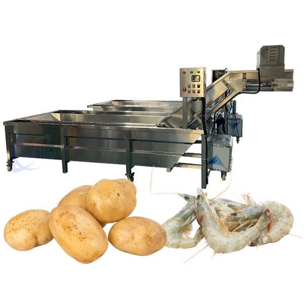 Buy 380V Automatic Fish Cleaning Machine , Multi Function Commercial Vegetable Washer at wholesale prices