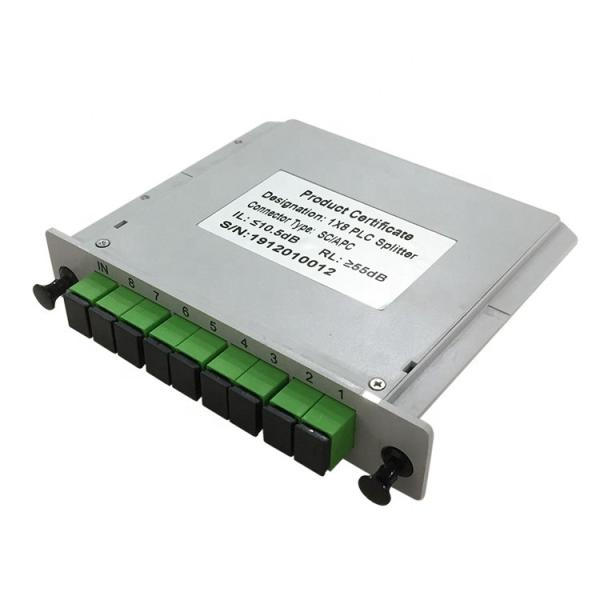 Buy SC/APC G657A1 FTTH 1x8 PLC Splitter LGX Cassette Box at wholesale prices