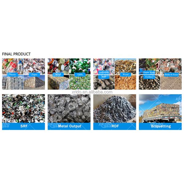 20TPD Automatic Waste Sorting Machine for Solid Waste Recycling