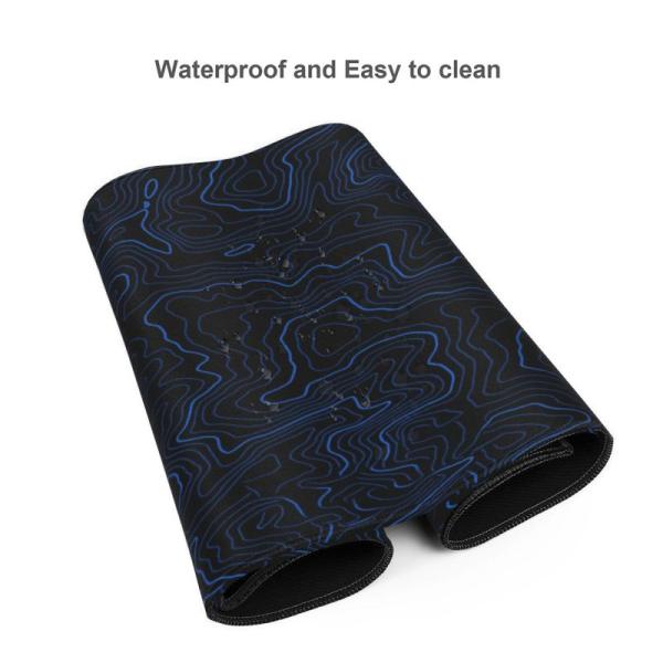 Smooth Surface Custom Blue Line Design Mouse Pad for Computer Accessories Sublimation
