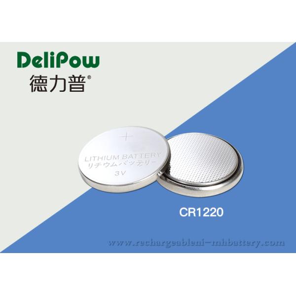 Lithium 3V Button Cell Battery CR1220 With Wide Rang Temperature Adaptability