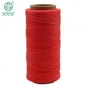 China 210D/16 High Tenacity 200M Flat Polyester Waxed Thread 1mm For Shoes Sewing Leather on sale