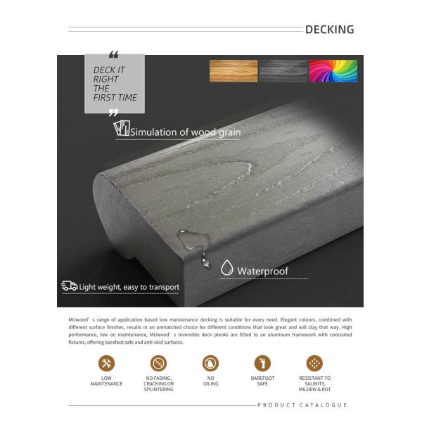 Customized WPC Wood Plastic Composite Bench Chair Waterproof