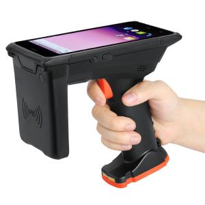 Quality 5 Inch Screen Handheld Android Barcode Reader Data Collector Capacitive Touch Panel for sale