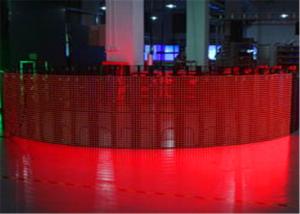 Quality Ultra Thin P12mm Flexible LED Curtain Display LED Mesh Screen CE / CCC for sale