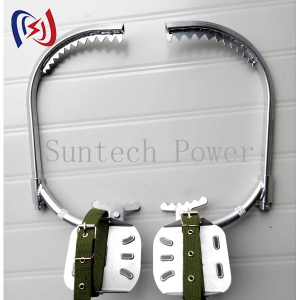 Heavy Duty Steel Grapplers With Anti Slip Teeth For Secure Pole Climbing