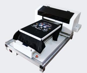 China Full Automatic A3 DTG printer T-Shirt printer Directly to Garment white and color same time print DTG flatbed printer on sale