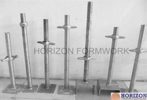 Quality Threaded Screw Jack Base and U-Head dia 38mm for Adjusting Scaffolding Height for sale