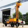 Tyre Based 380V Water Well Drilling Rig With Diesel Engine Drlling Depth 230m Borehole for sale