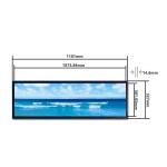 43.8 inch Bar LCD Panel with LVDS Interface Colorful IPS TFT Screen