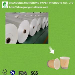 Quality PE coated paper for disposable paper glass for sale