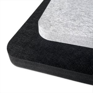Quality 9mm Snow White Acoustic Fiber Board 100% Recyclable Polyester Fiber for sale