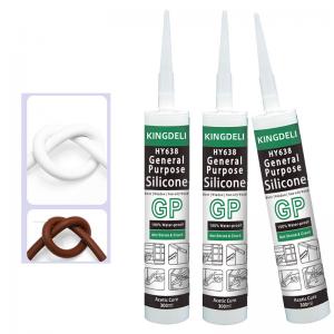 China Waterproof Silicone Glass Glue , Clear Silicone Sealant For Caulking on sale