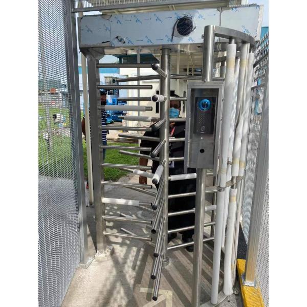 High Security Full Body Turnstile Access Control 304 Stainless Steel 5000000 Cycles