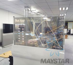 OEM / ODM Transparent OLED Display Ultra Thin Embedded Wireless Control